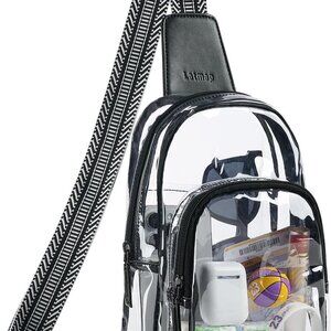 Clear Bag for Stadium Events Women Crossbody Purse Transparent Bag